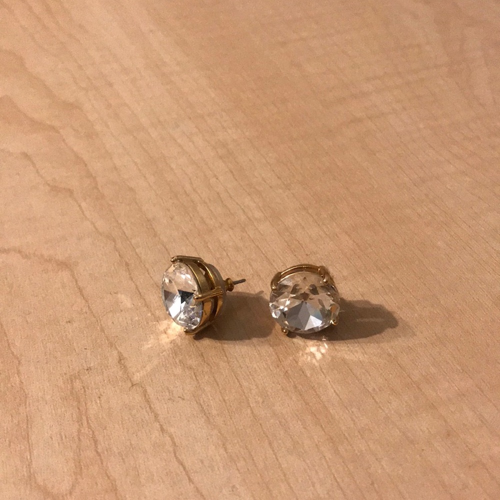KATE SPADE Large Crystal Stud Earrings